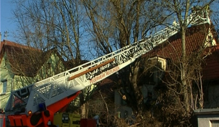 Haus nach dem Brand