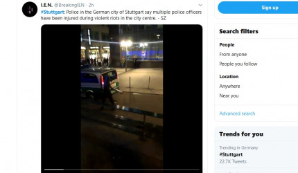 Randale in Stuttgart