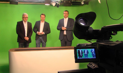v.l.n.r. Guido Wolf, Manuel Hailfinger, Stefan Klarner | Bildquelle: RTF.1
