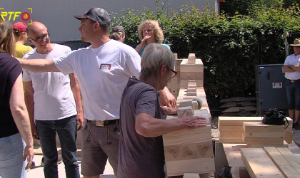 Stein auf Stein entsteht das Apartmenthaus | Bildquelle: RTF.1