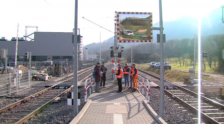 Die Baustellenbegehung am Bahnhof Dettingen-Gsaidt | Bildquelle: RTF.1