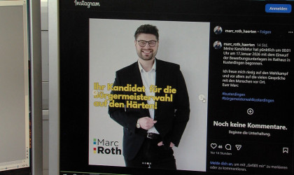 Marc Roth will B&uuml;rgermeister von Kusterdingen werden | Bildquelle: RTF.1