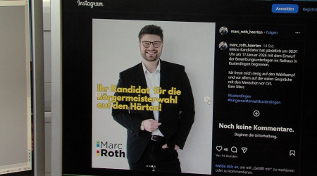 Marc Roth will B&uuml;rgermeister von Kusterdingen werden | Bildquelle: RTF.1