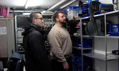 Maximilian Gerner mit Redakteur Christoph Hofer | Bildquelle: RTF.1