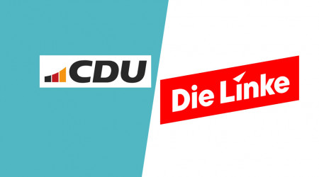 Grafik aus Logos der CDU und der Linken | Bildquelle: RTF.1