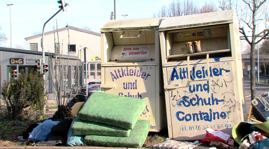 Die Altkleidercontainer von Aktion Hoffnung | Bildquelle: RTF.1