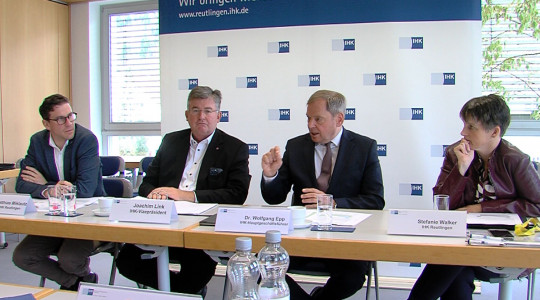 Pressekonferenz zur wirtschaftlichen Lage im Zollernalbkreis | Bildquelle: Wolfgang Epp Joachim Link Michael Miklautz Stefanie Walker