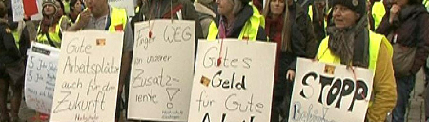 Streik von ver.di und GEW | Bildquelle: RTF.1