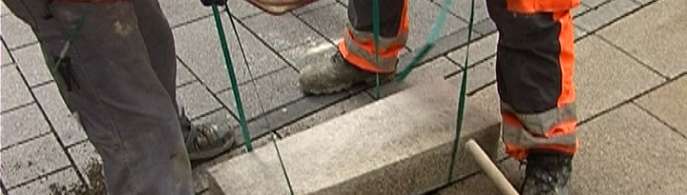Granitsteine werden ersetzt | Bildquelle: RTF.1