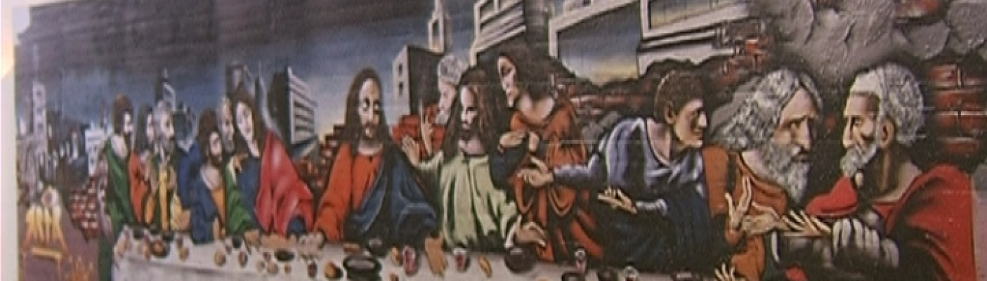 Abendmahl-Graffiti | Bildquelle: RTF.1