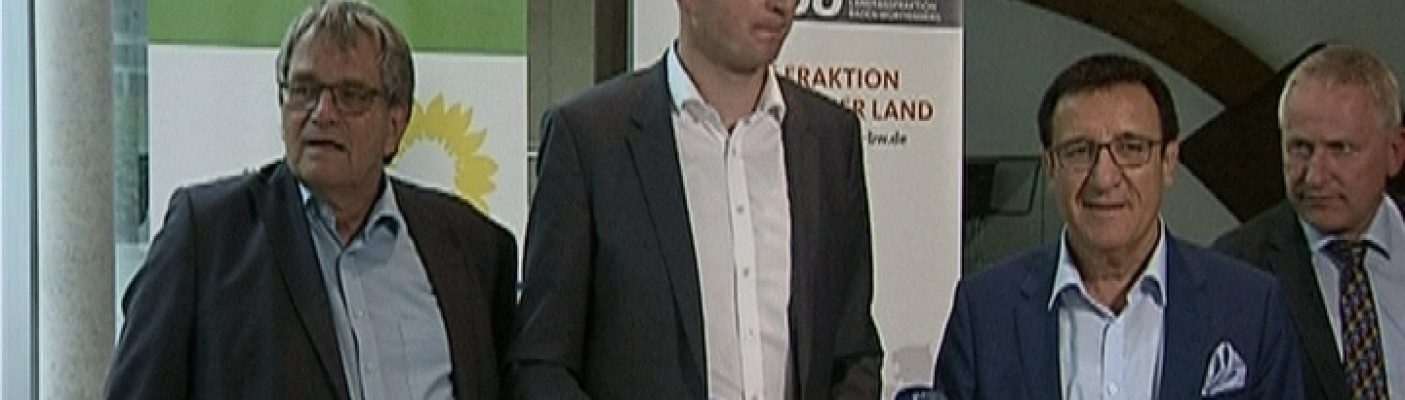 Pressekonferenz der Gr&uuml;nen und der CDU | Bildquelle: RTF.1