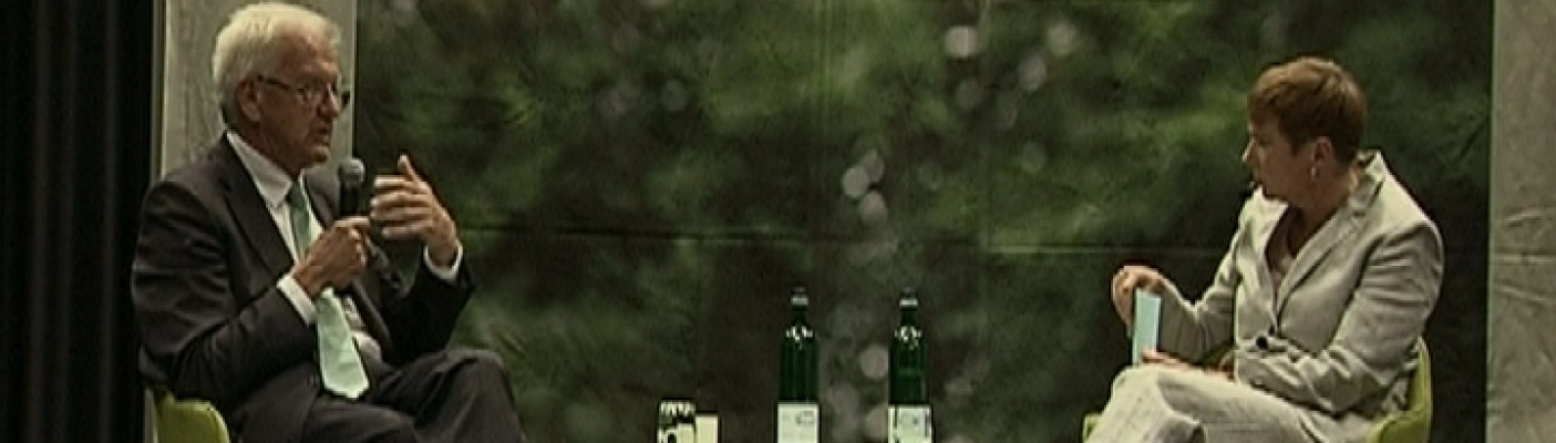 Winfried Kretschmann im Gespr&auml;ch | Bildquelle: RTF.1