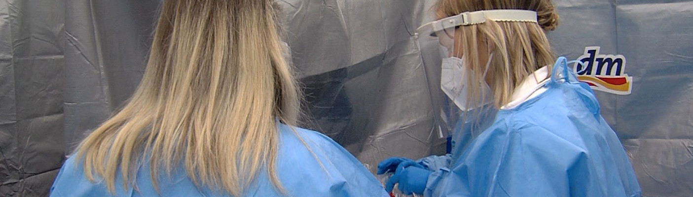 dm-Schnelltestzentrum in T&uuml;bingen | Bildquelle: RTF.1