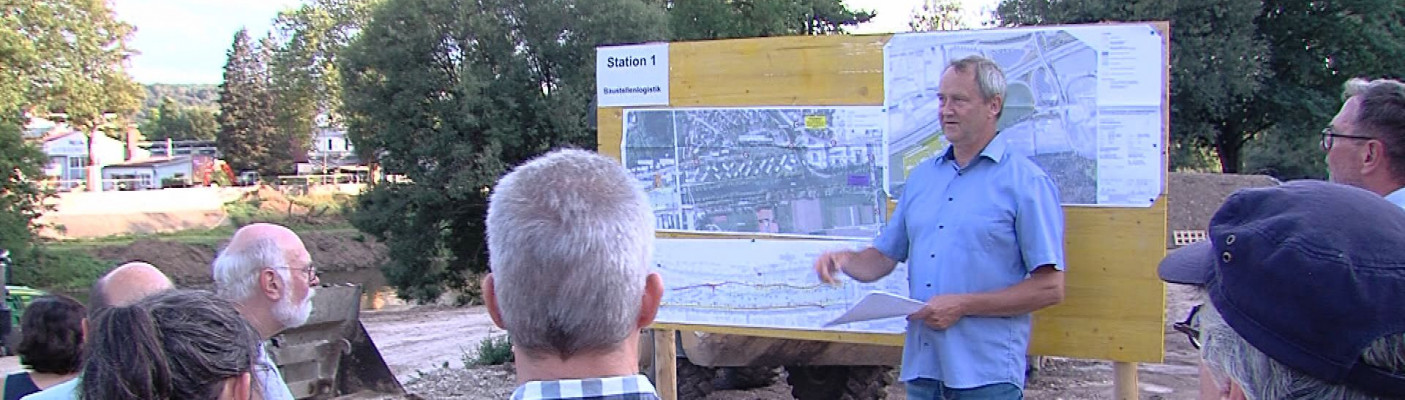 Baustellenbegehung Neckaraue T&uuml;bingen | Bildquelle: RTF.1