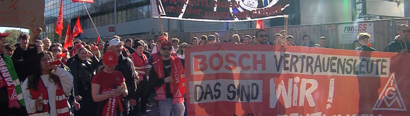 Warnstreik bei Bosch in Reutlingen | Bildquelle: RTF.1
