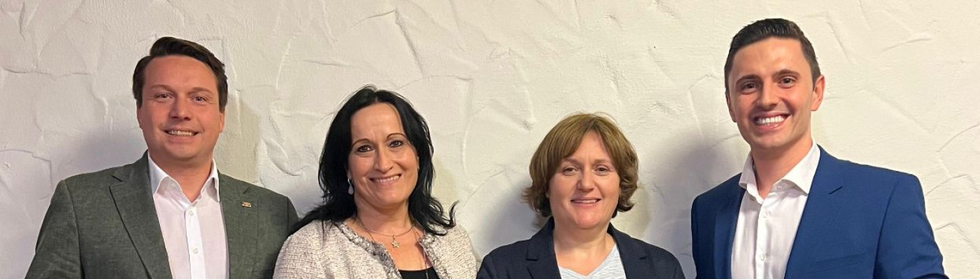 v.l. Manuel Hailfinger, Ann-Cathrin M&uuml;ller, Martina Seif, Dr. Maximilian Menton | Bildquelle: CDU KV Reutlingen