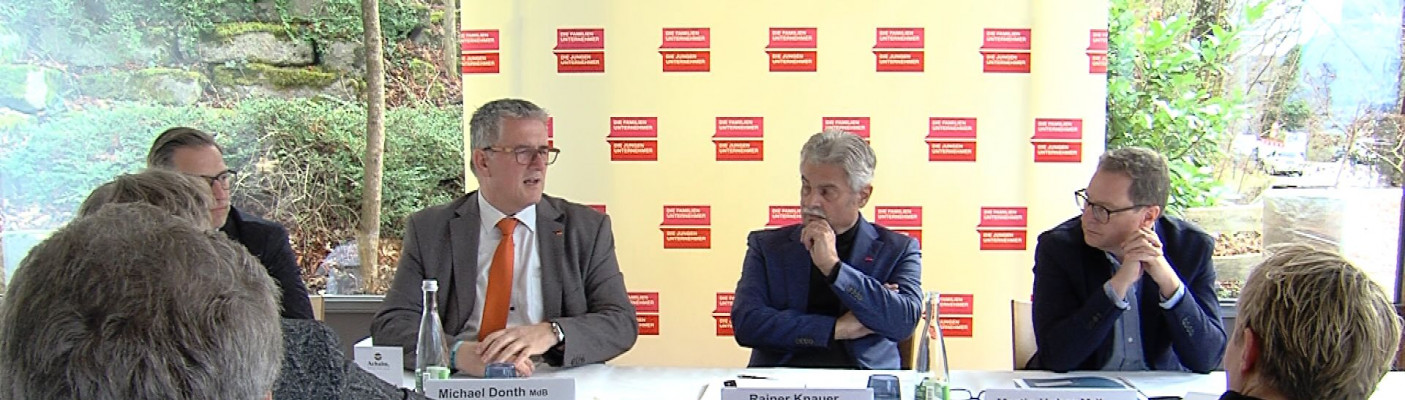 Politik und Wirtschaft im Dialog mit Martin Huber | Bildquelle: RTF.1