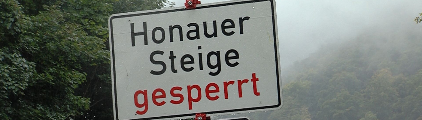 Honauer Steige nach wie vor für den PKW-Verkehr gesperrt | Bildquelle: RTF.1
