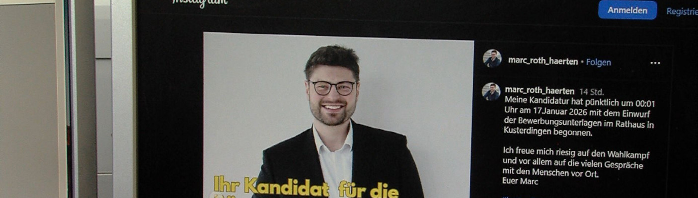 Marc Roth will B&uuml;rgermeister von Kusterdingen werden | Bildquelle: RTF.1