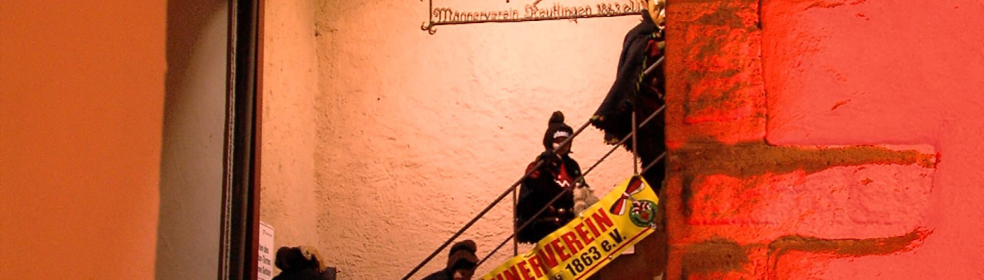 Narren gehen die Stiege hoch | Bildquelle: RTF.1