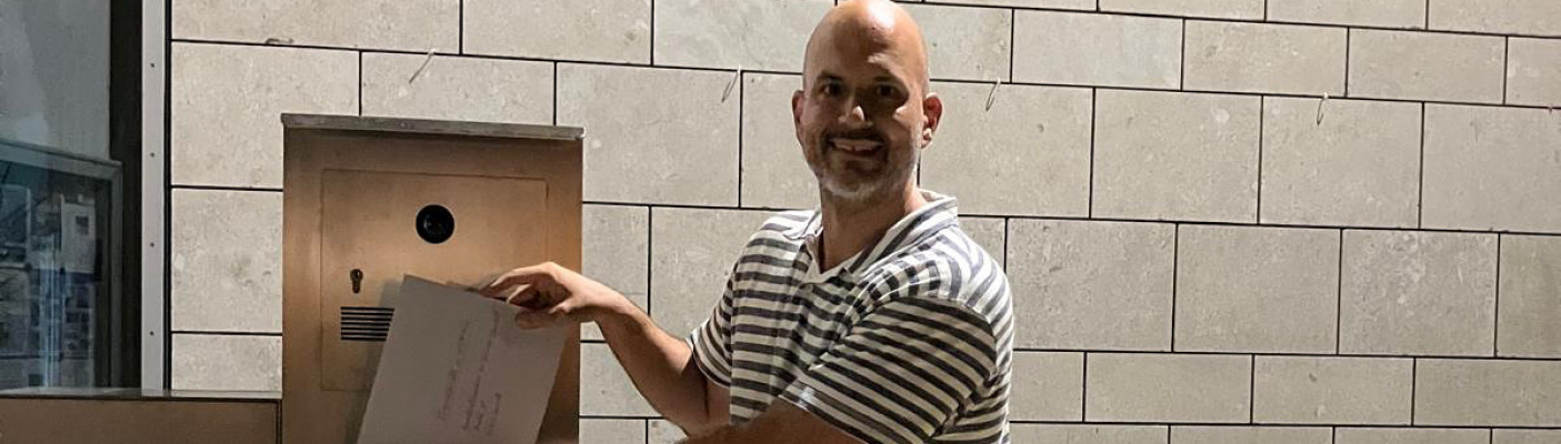 Dr. Christian Majer wirft seine Bewerbung ein | Bildquelle: Dr. Christian Majer