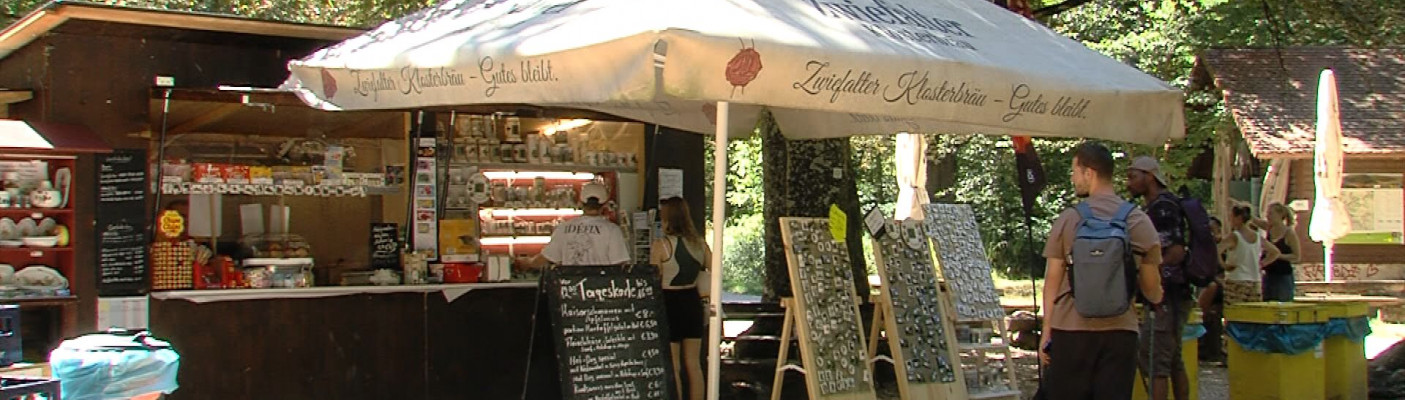 Der neue Wasserfallkiosk in Bad Urach | Bildquelle: RTF.1