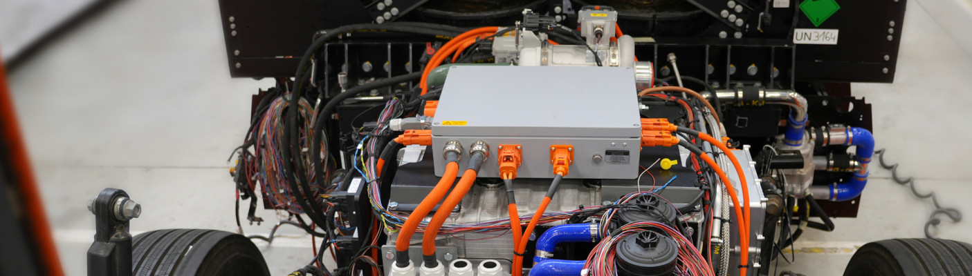 Wasserstoff LKW Motor | Bildquelle: 
