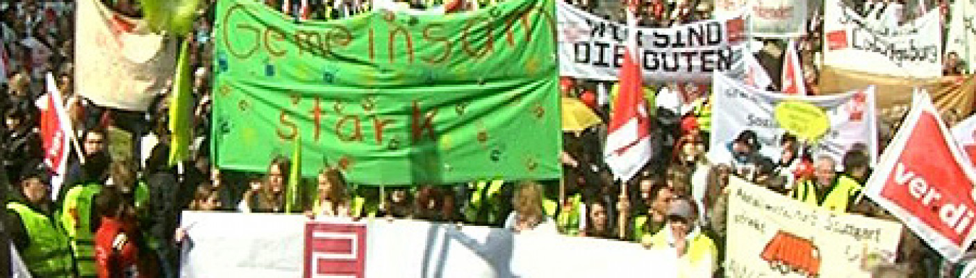 Streik ver.di | Bildquelle: RTF.1