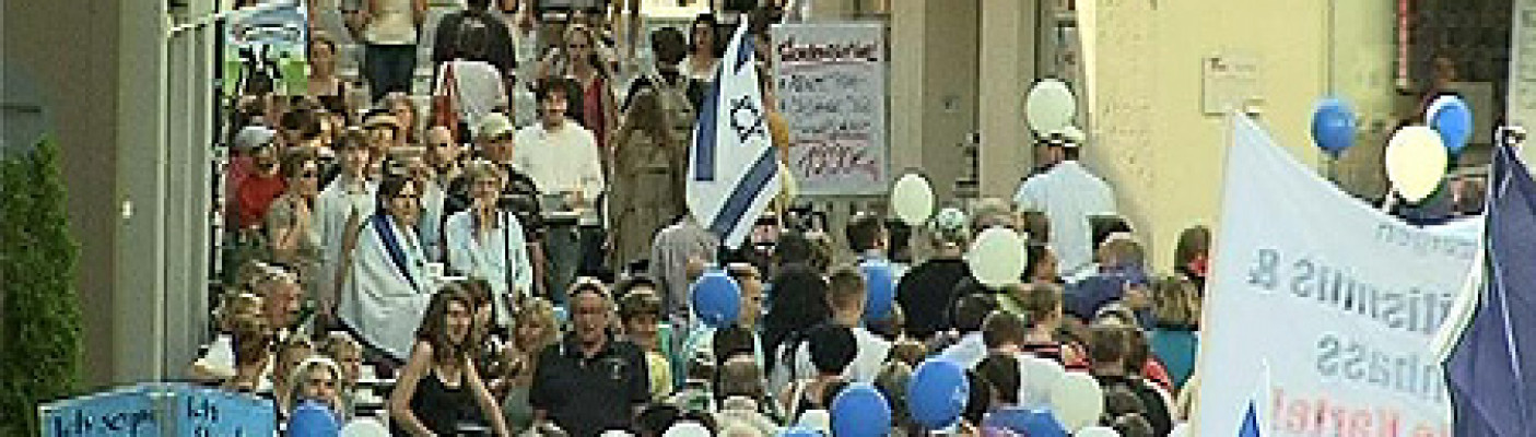 Demo für Israel | Bildquelle: RTF.1