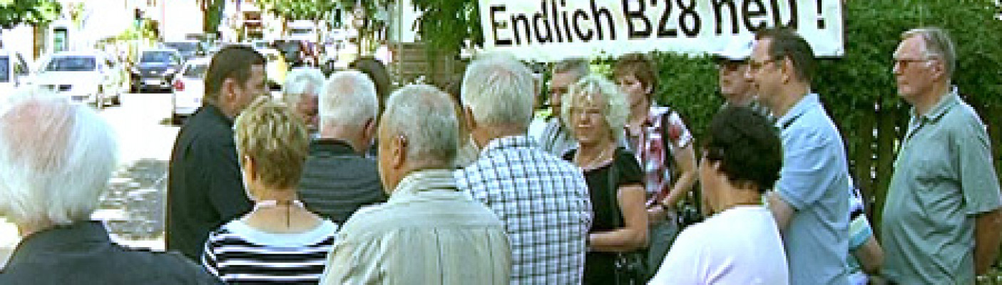 Protest für Bau der B28neu in Hirschau | Bildquelle: RTF.1