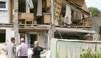 Zerstörtes Wohnhaus in Rosenfeld