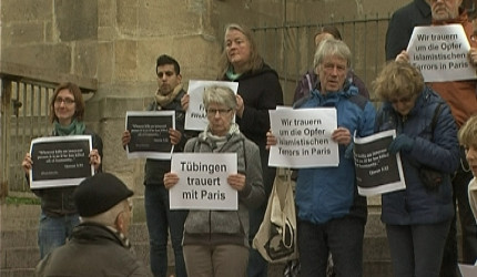 Tübingen trauert mit Paris