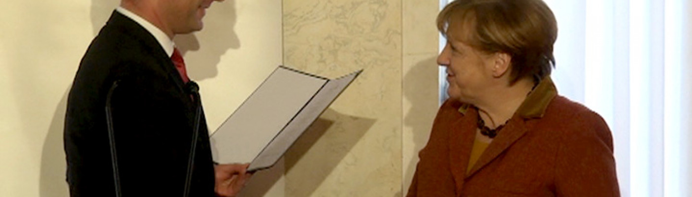 Angela Merkel erhält Eugen-Bolz-Preis | Bildquelle: RTF.1