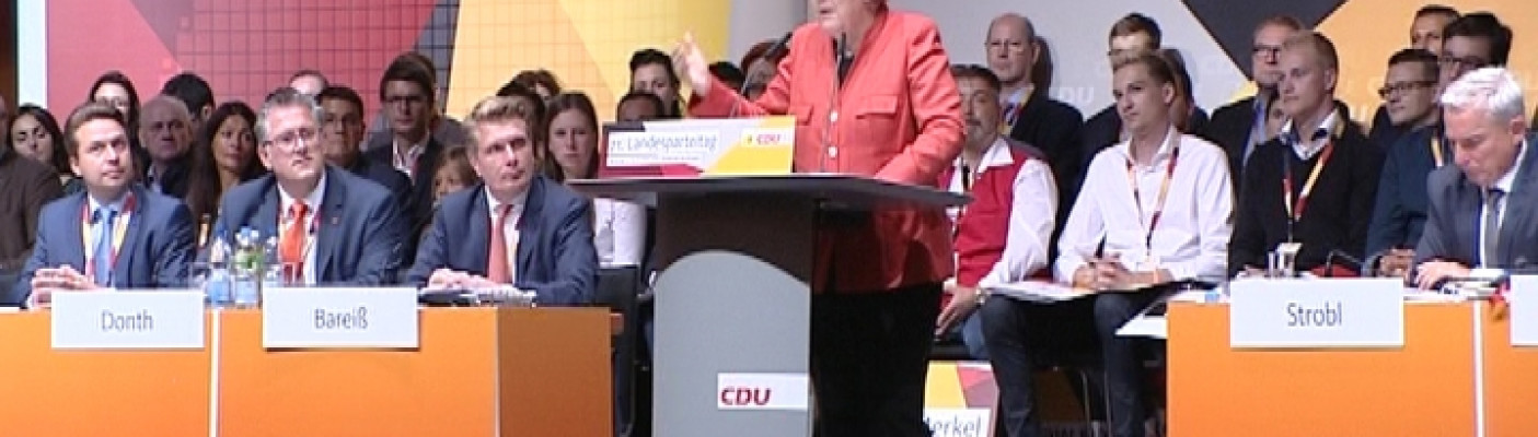Angela Merkel auf CDU-Landesparteitag | Bildquelle: RTF.1