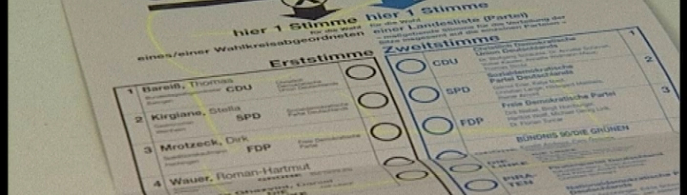 Wahlzettel für Bundestagswahl | Bildquelle: RTF.1