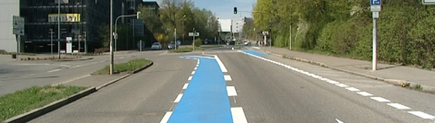 Blaue Fahrradwege TÜ | Bildquelle: RTF.1
