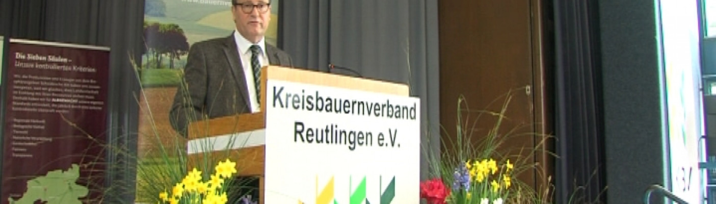 Peter Hauk, Lichtmesse, Kreisbauernverband Reutlingen | Bildquelle: RTF.1