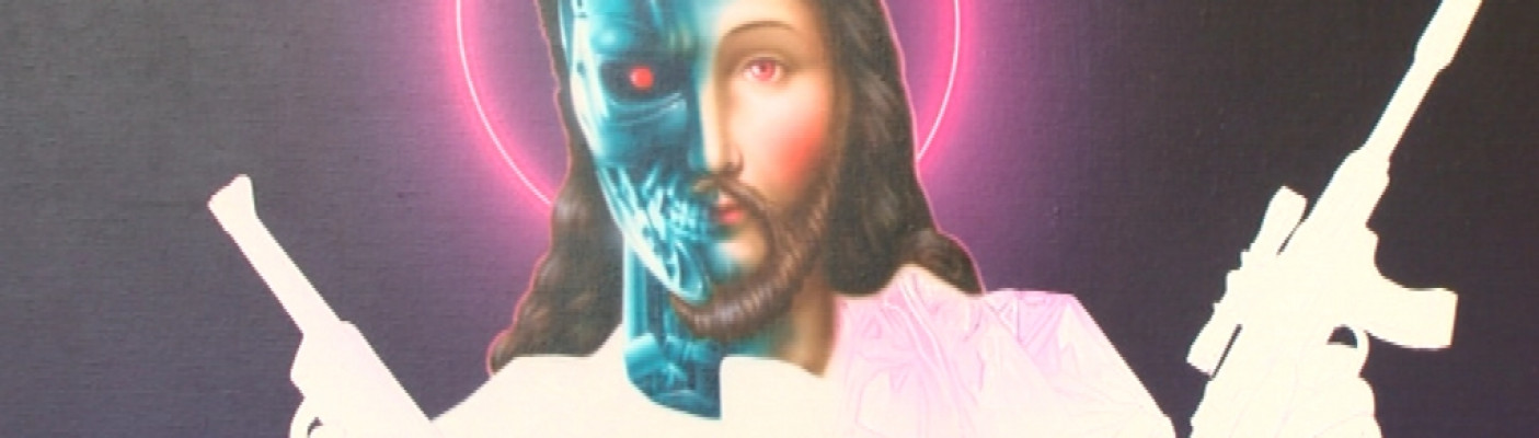 Terminator Jesus Graffitikunst | Bildquelle: RTF.1