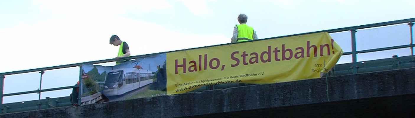 Banner "Hallo Stadtbahn" | Bildquelle: RTF.1