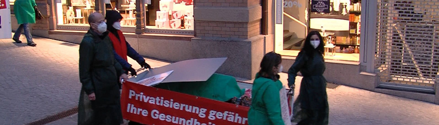 LINKE-Demo in Tübingen  | Bildquelle: RTF.1