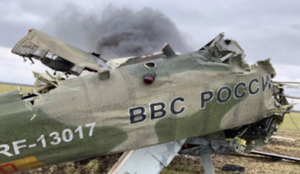 Zerstörter russischer Hubschrauber 2