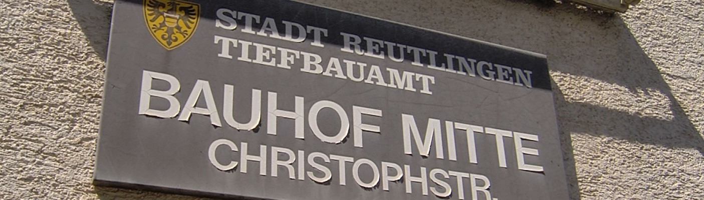 Schild des Bauhofs Christophstraße | Bildquelle: RTF.1