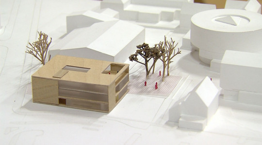 Modell des Neubaus der Hans-Küng-Gemeinschaftsschule | Bildquelle: 