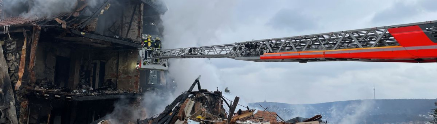 Explosion in Stuttgart | Bildquelle: Feuerwehr Stuttgart